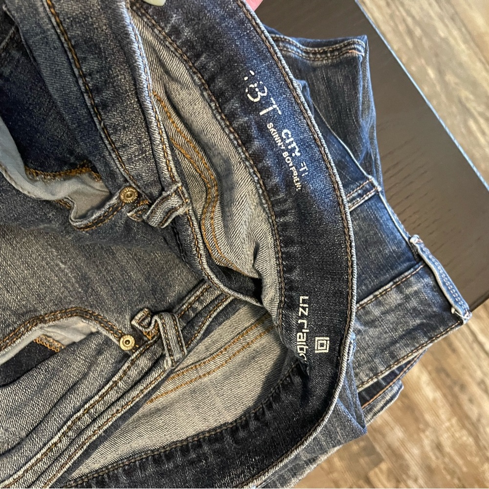 Liz Claiborne Blue Ankle Cropped Jeans